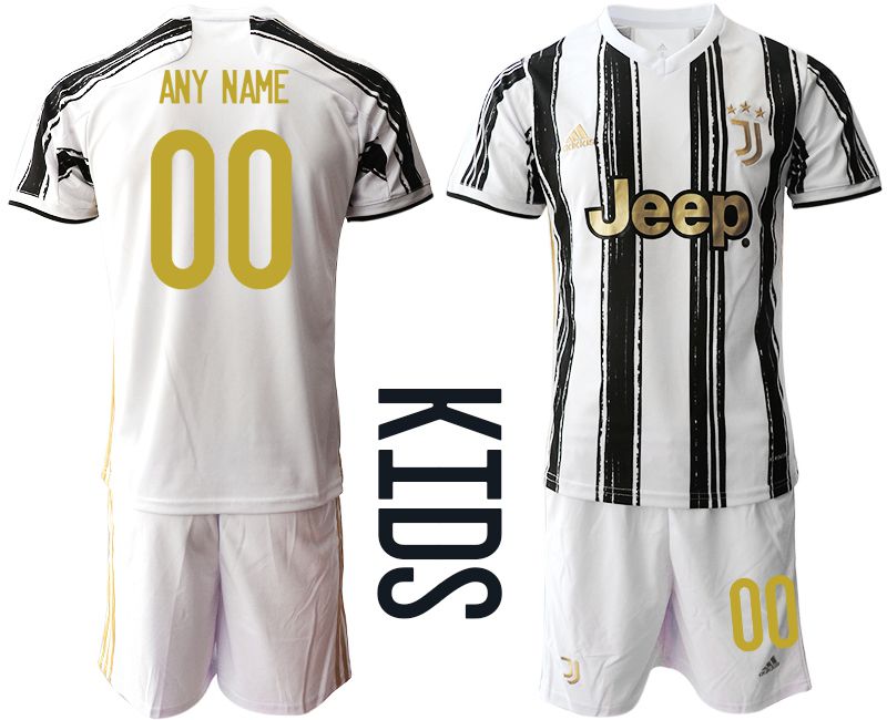 Youth 2020-2021 club Juventus home customized white Soccer Jerseys->los angeles lakers->NBA Jersey